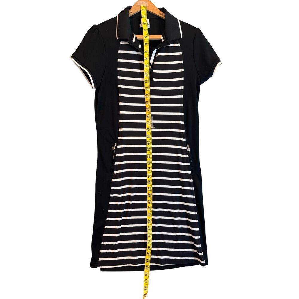 Daily Sports Women's Striped Short Sleeve Athletic Dress (M) - Picture 6 of 11